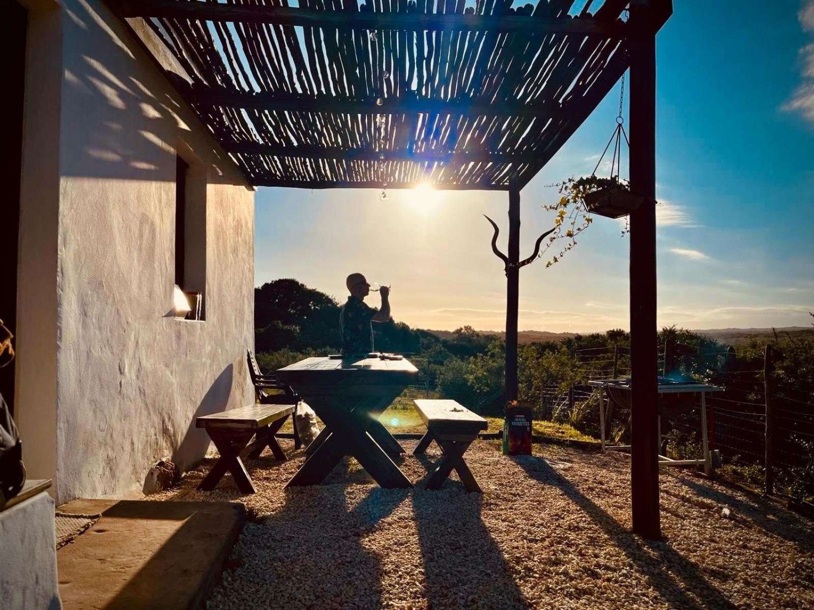 Ostrich Cottage At Les Wings Private Game Farm Groot-Jongensfontein Bagian luar foto